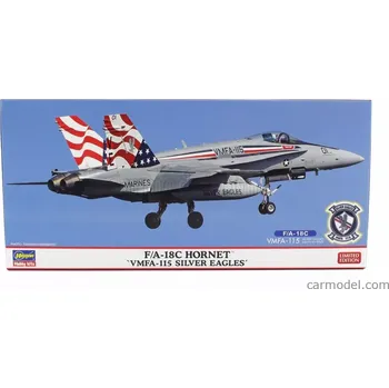 Plastikový model Hasegawa Grumman F/a-18e Super Hornet Vmfa-115 Silver Eagles Airplane Military 2019 1:72 /
