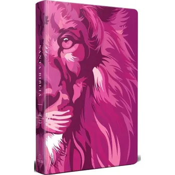 Populárně naučná literatura pro dospělé Biblia Rvr 1960 Letra Grande Tama?o Manual, Tapa Dura León de Judá Rosada / Spanish Bible Rvr 1960 Handy Size Large Print Hardcover Lion of Judah Pink (Pevná)