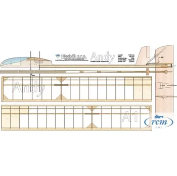 RC model letadla Hiesbök ANDY-soutěžní kluzák A1, Hiesb.