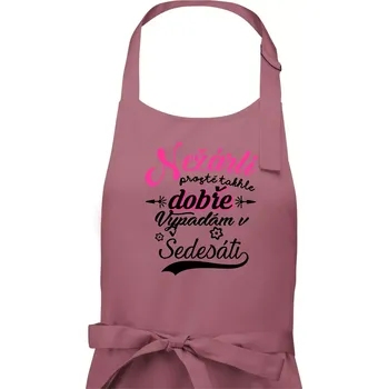 Kuchyňská zástěra Nežárli - 60 - Dámská zástěra na vaření - Univerzální velikost ( Starorůžová )