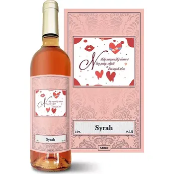 Víno Sablio Růžové víno Neopouštěj domov: 0,75 l