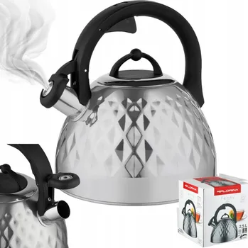 Varná konvice Tradiční ocelová Konvice Florina 2,5 l šedá