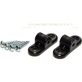 RC model MP Jet 2621 Upevňovací konzola 3mm 2ks Černá