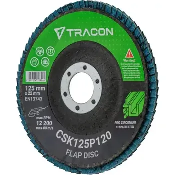 Řezný kotouč Brusný kotouč Tracon CSK125P120 125x22mm, P120 (Tracon CSK125P120)