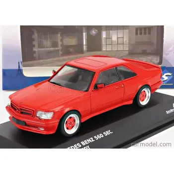 autíčko Solido Mercedes benz S-class 560sec Amg (c126) Wide Body 1990 1:43 Red