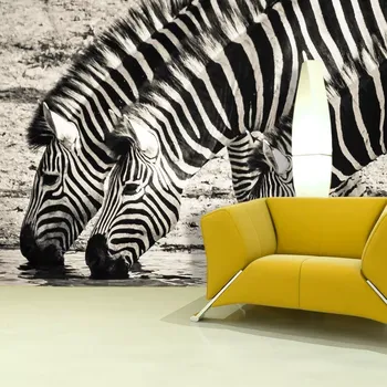 Tapeta Sablio Tapeta Zebry u vody - 125x75 cm