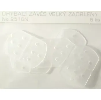 RC model MP Jet 2516 Ohýbací závěs zaoblený 15x22mm, 6ks