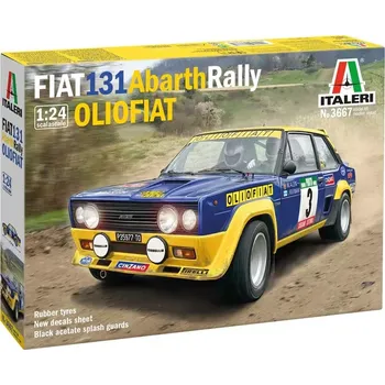 Plastikový model Italeri Fiat 131 Abarth Rally Olio Fiat (1:24)