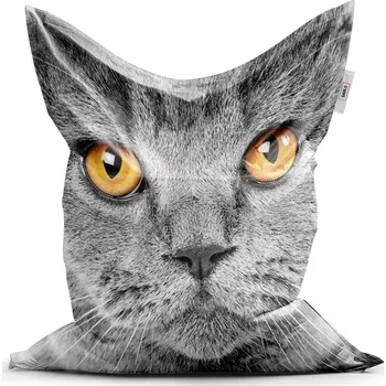 Sedací pytel Sablio Sedací vak Classic Kočičí pohled - 150x100 cm