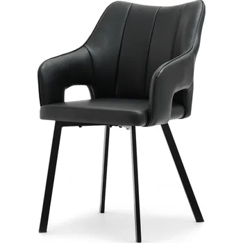 Křeslo Mebel Partner Carl (černá + zlatá)