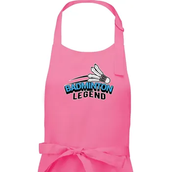Kuchyňská zástěra Badminton legend - Dámská zástěra na vaření - Univerzální velikost ( Růžová )