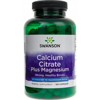 Doplněk stravy Swanson Calcium Citrate s hořčíkem 150 kapslí