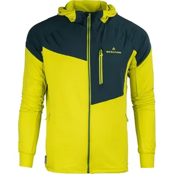 Pánská mikina Pánská Mikina BERGSON Strečová SWIFTMOVE VT Citronová # XL