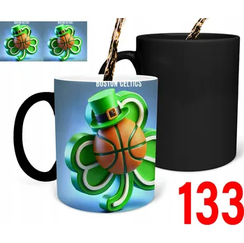 Kouzelný hrnek s potiskem DÁREK Boston Celtics Basketball NBA + JMÉNO DÁREK