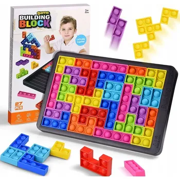 Hračka pro nejmenší Hračka Drobiazgarnia tetrisová vícebarevná