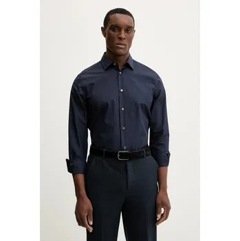 Pánská košile Bavlněná košile Paul Smith tmavomodrá barva, regular, s klasickým límcem, M1R-800P2-L00050 M1R.800P2.L00050 59X, vel. 17