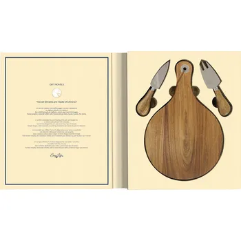 Kuchyňský nůž Sada sýrových talířů se 3 noži Easy Life, nůž na sýr, nůž, krabička nože