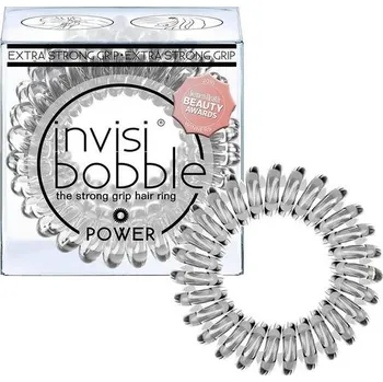 InvisiBobble Power Strong sada gumiček na vlasy barva Silver 3ks IDDRZEX04057