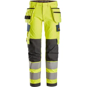 Pánské kalhoty Pánské reflexní kalhoty Snickers pružné ochranné BOZP 6268 žluté 156