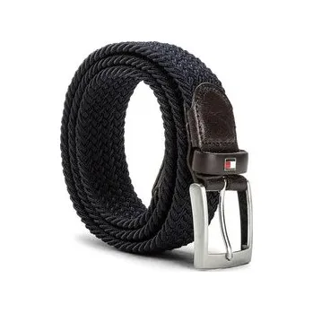 Opasek Tommy Hilfiger Pánský pásek New Adan Belt 3.5 AM0AM02801 85 Tmavomodrá 85