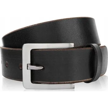 Opasek Široký pánský Pásek ke kalhotám , černý, vintage kůže, 110 cm Paolo Peruzzi