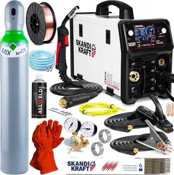 Svářečka INVERTOROVÁ SVÁŘEČKA SKANDI KRAFT MIG 220 ALU CUSI SYNERGIE 200A