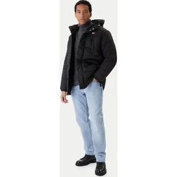 Tommy Jeans Zimní bunda DM0DM22249 Černá Relaxed Fit M