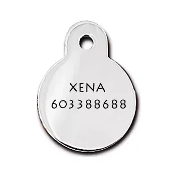 psí známka Vyrýt text na známku Red Dingo