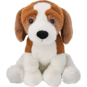 plyšák Plyšová Hračka Pejsek Beagle Sedící Realistický - 25 cm