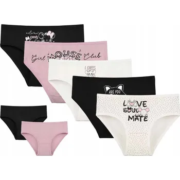 DONELLA dívčí kalhotky, dětské slipy pro holčičku, motiv Kočka a Myška, velikost 4/5 (110-116)