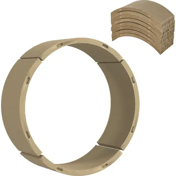 PawHut Škrabadlo pro kočky PawHut, 8 sad škrabadel, recyklovatelná, vlnitá lepenka, škrabací podložky pro kočky na kolečkách, pro kočky do 5 kg, 55 x 25,5 x 3 cm, hnědá | Aosom