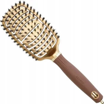 kartáč na vlasy Olivia Garden Expert Care Flex Termální keramický kartáč s kančími štětinami