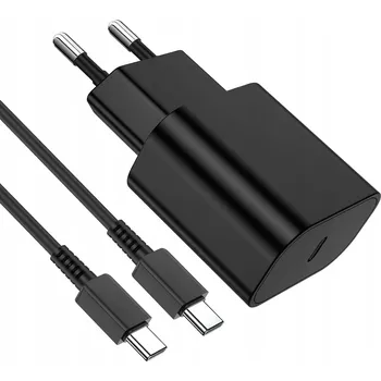 45W RYCHLÁ NABÍJEČKA SAMSUNG SUPER FAST ČERNÁ + 2m KABEL Galaxy