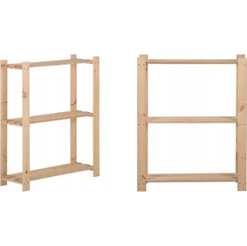 Dílenský regál Kovový regál do skladu 90 x 28,5 x 60 cm, nosnost 10 kg na polici