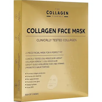 Pleťová maska Kolagenové masky na obličej The Collagen Company 5 ks