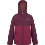Dětská bunda REGATTA OUTDOORS HILLAIN WARM JR 13Y Vínová, Růžová, Bílá