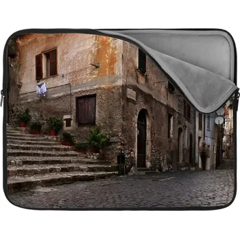 pouzdro na notebook Sablio Obal na notebook Starý dům 2 - 15,6"