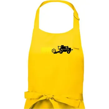 Kuchyňská zástěra Kombajn sklizeň - Pánská zástěra na vaření - Univerzální velikost ( Žlutá )