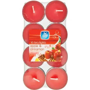 Svíčka PanAroma Vonné čajové svíčky Apple & Cinnamon 16ks IDDRZEX05559
