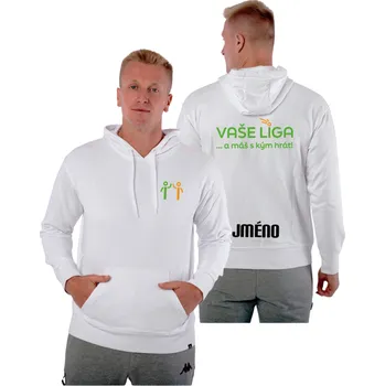 Pánská mikina Kappa NATHAN mikina Vaše Liga Sr bílá M