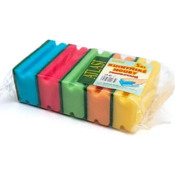 Mycí prostředek Atlas profilovaná houba na nádobí GASTRO 13x7x4,5cm 5ks IDDRZEX03823