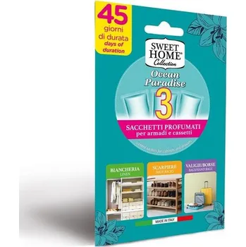 Osvěžovač vzduchu Sweet Home univerzální parfémované sáčky Ocean Paradise 3ks IDDRZEX04505
