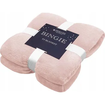 deka Deka z mikrovlákna Spod Igły i Nitki 150 cm x 180 cm růžová