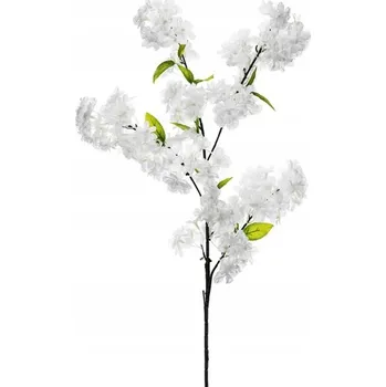 umělá květina Umělý Květ KVETOUCÍ VIŠEŇ Bílá Svatební Hostina Svaté Přijímání Dekorace Ozdoba 97 cm