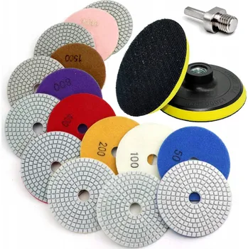 Brusný kotouč Diamantový kotouč 100 mm leštící pro broušení slinuté dlažby, 8 ks