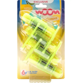 WC čistič wOOm WC závěska 4x50g barvící - Lemon IDDRZEX08640