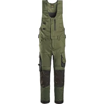 Pracovní oblečení Pracovní kalhoty s laclem Snickers pánské AW 6023 khaki 46