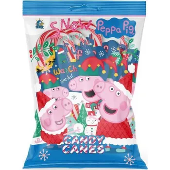 Vánoční dekorace Candy cane vánoční lízátka Peppa Pig 4ks IDDRZEX05751