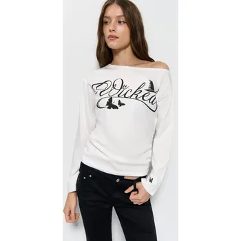 Dámské tričko Tričko s&nbsp;dlouhými rukávy Wicked - M - House - bílý - 952IL-00X
