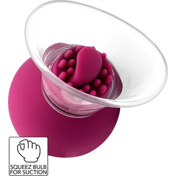 Vakuová pumpa She.E.O Vibrating & Rotating Nipple & Clitoral Pump, vibrační pumpa na bradavky a klitoris